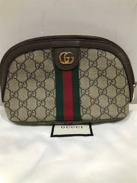 Túi GG Clutch Ophidia xám +