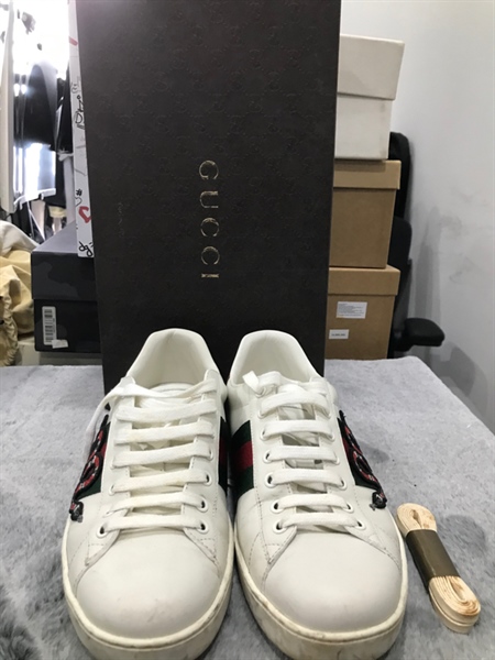 Giày GG Trắng logo Rắn(S7)+