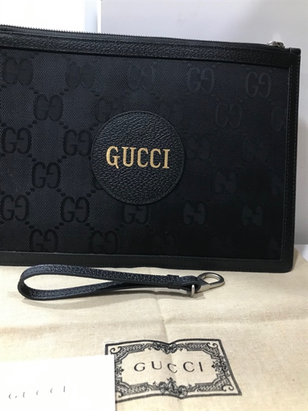 Túi GG Đen Logo Chữ+