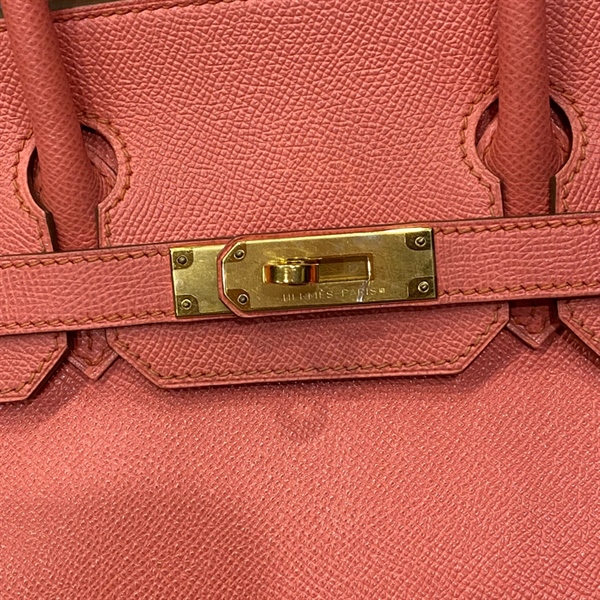 Túi Hermes hồng Epsom ổ chìa KG+l