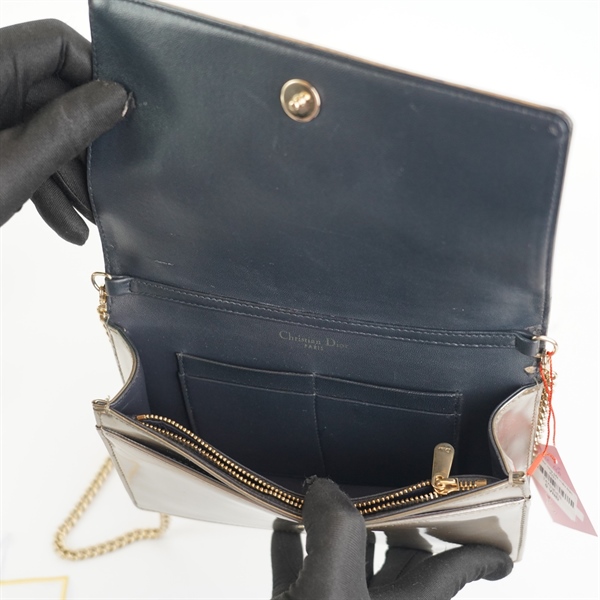 Túi Dior WOC hoạ tiết màu bạc sz19 +