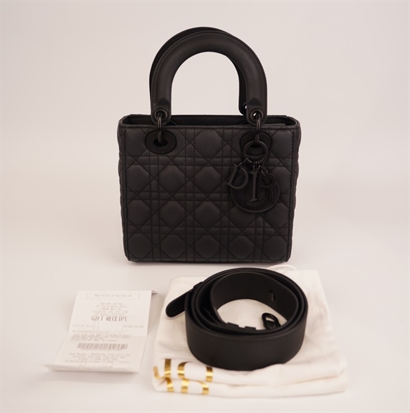 Túi Dior Lady so black size 22cm KG+