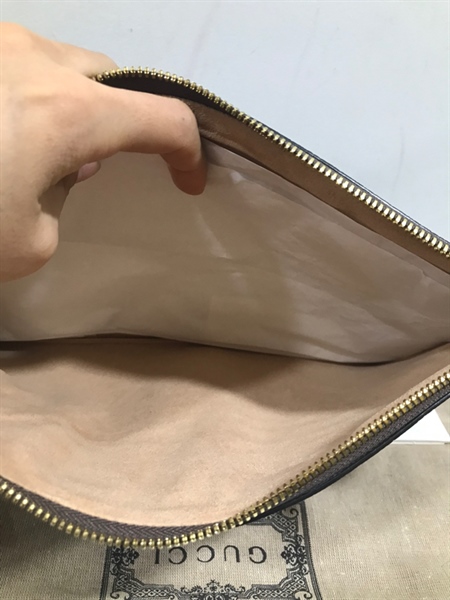 Túi Clutch GG Phối đỏ xanh rêu Ngắn+