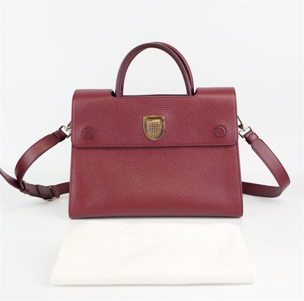 Túi Dior màu đỏ tím sz 28cm+