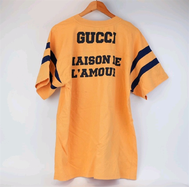 Áo GG màu vàng in 25 KG+