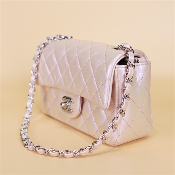 Túi Chanel Classic Hồng 20m KG+