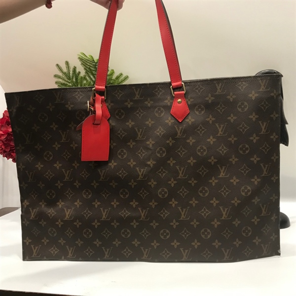 Túi tote LV quai đỏ KG+