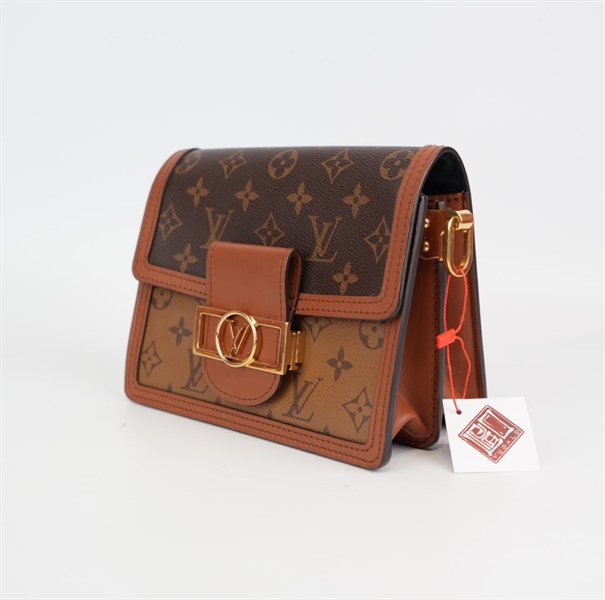 Túi LV dauphine hoa nâu KG+
