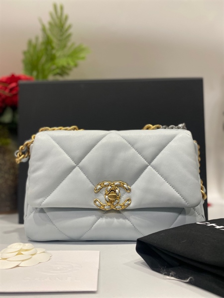 Túi Chanel xanh xích vàng KG+