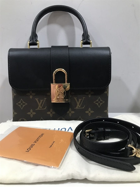 Túi LV phối đen khóa vàng +