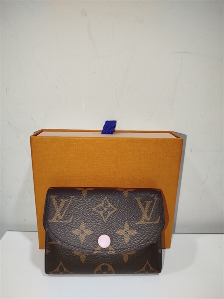 Ví Cardholder LV NÚt Hồng+