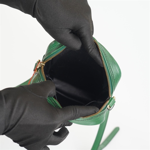 Túi LV đeo chéo vân xanh lá KG+