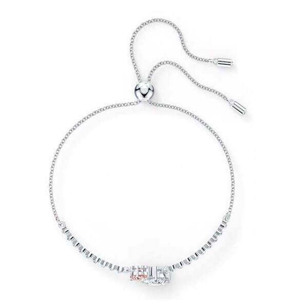 Lắc tay đá trắng hồng KG+