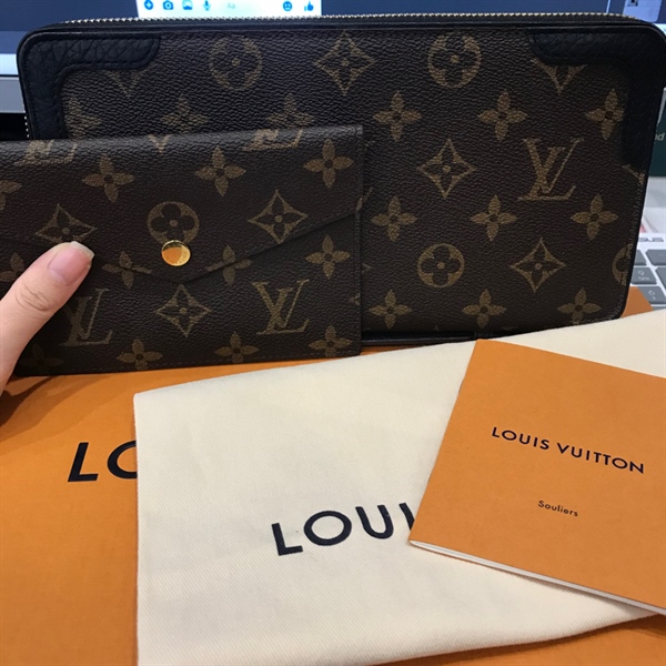 Ví LV hoa đen ( set 2)