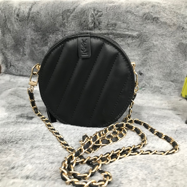 Túi YSL Đen Tròn KG+