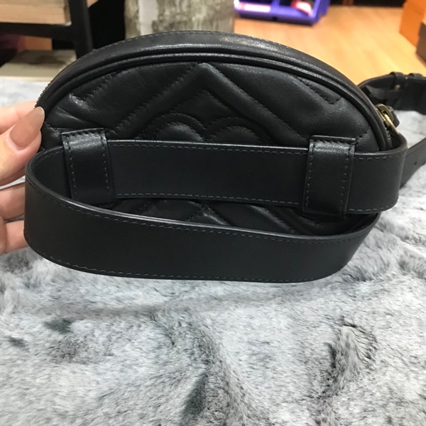 Túi bumbag GG vân đen +