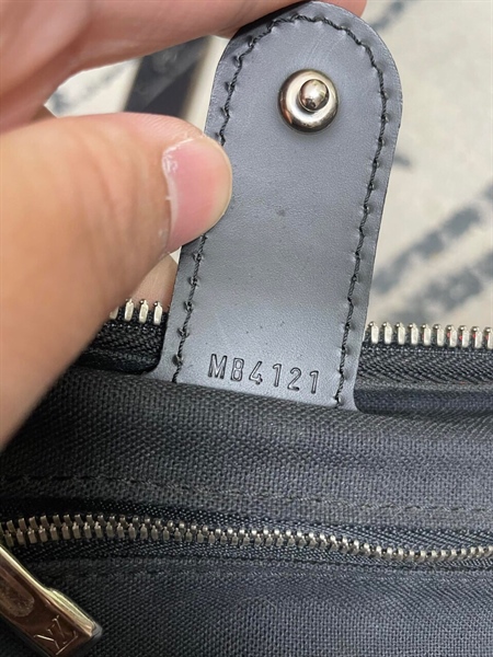 Vali Xách Tay LV Ô Vuông Xanh Đen+