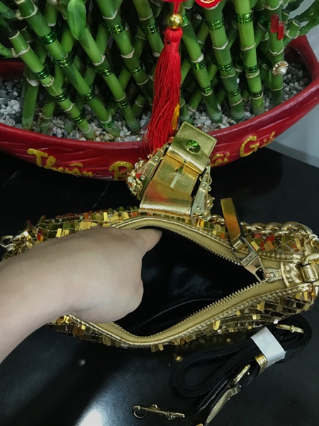 Túi Versace Vàng Lấp Lánh KG+