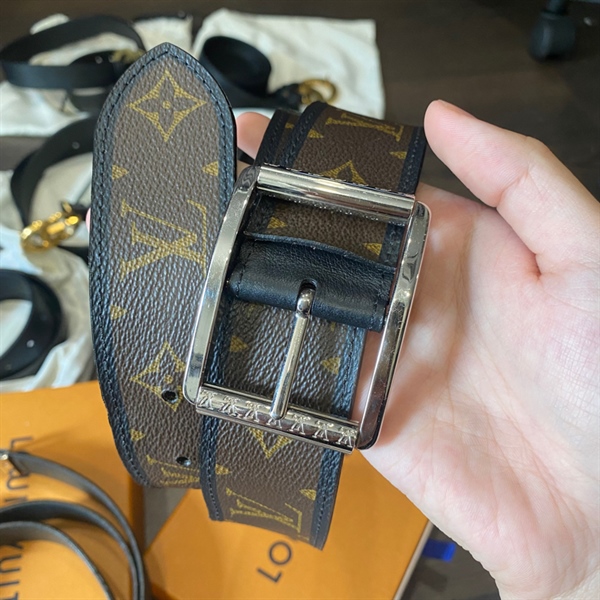 Thắt lưng LV nâu đen 95*38 KG+