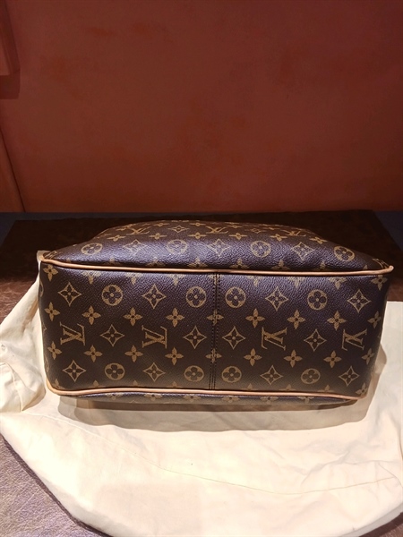 Túi LV Tote hoa nâu KG+