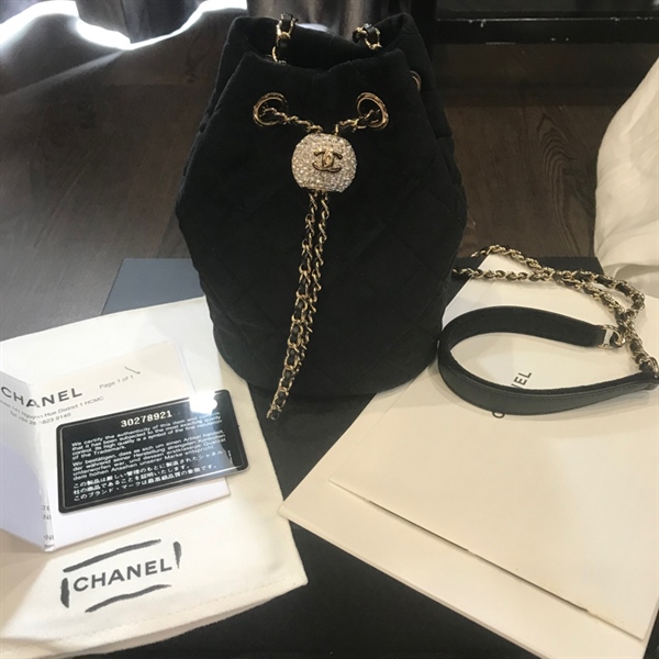 Túi CC lông đen KG+