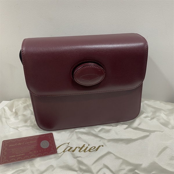 Túi Cartier đỏ đậm KG +