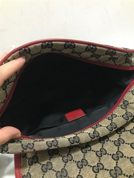 Túi GG Vải Viền Đỏ Gạch KG+
