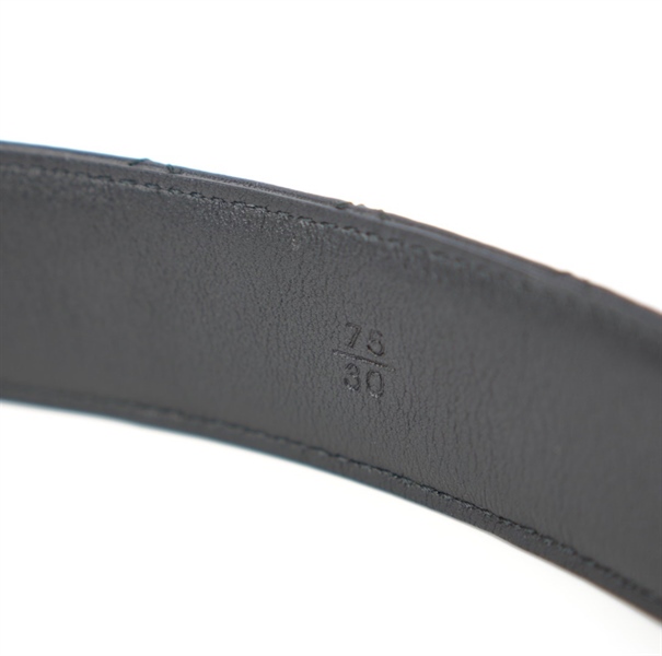 Thắt lưng Chanel đen da KG+