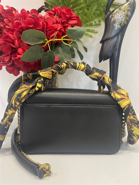 Túi Versace đen vải KG+