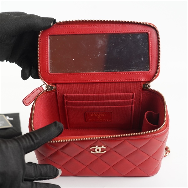 Túi Chanel hộp màu đỏ KG+