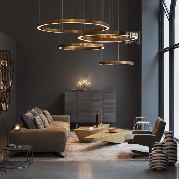 Đèn LED Ring Solo - Inox