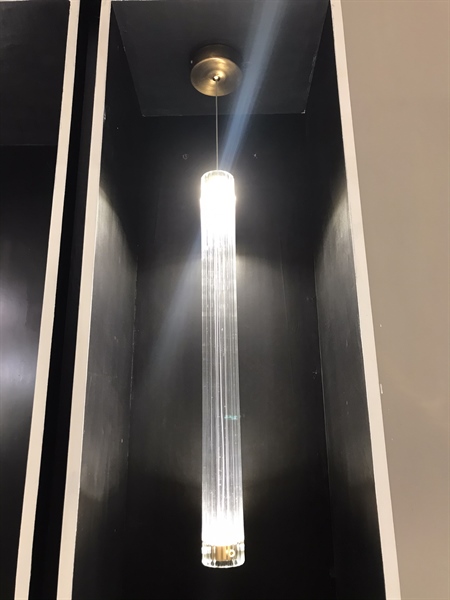 Đèn treo trụ dài Stick | Inox, Thủy tinh