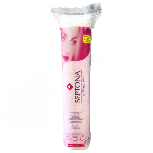Ватные диски septona Lady Care клуглi в пласт пакетi з затяжкою уп. 120шт (5201410812022)