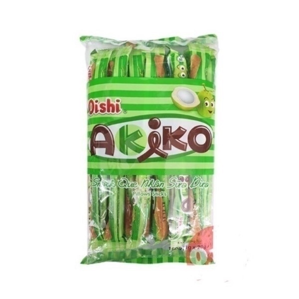 BÁNH XỐP ỐNG AKIKO SỮA DỪA