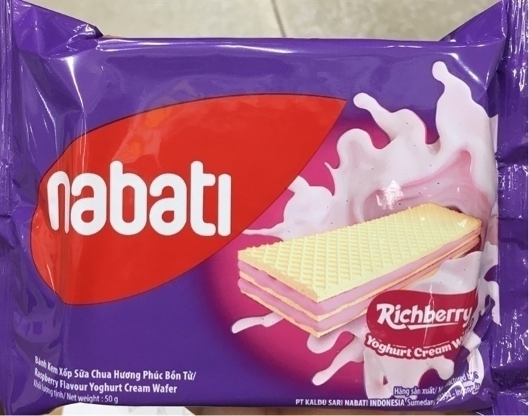 BÁNH KEM XỐP NABATI SỮA CHUA HƯƠNG PHÚC BỒN TỬ 50G WNF50