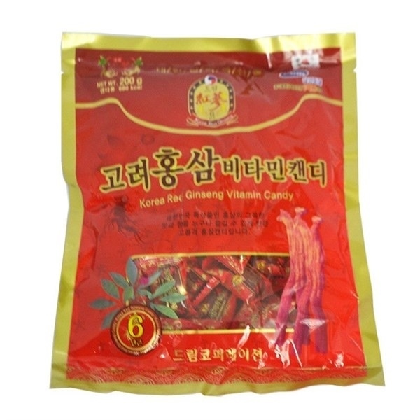 KẸO HỒNG SÂM VITAMIN KOREAN RED GINSENG VITAMIN CANDY 200G