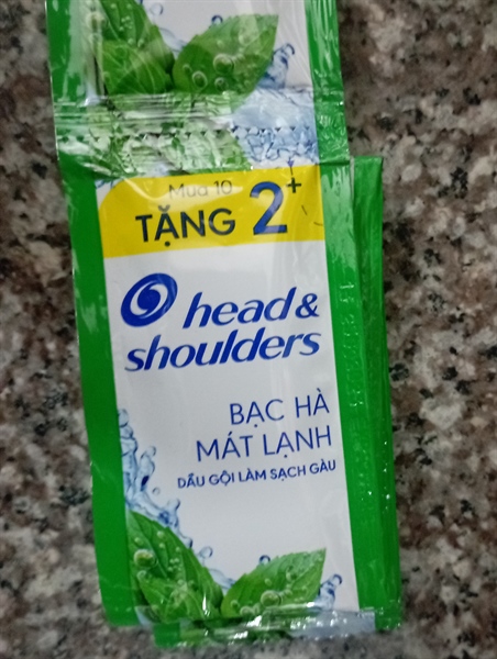 DÂY PG DẦU GỘI SẠCH GÀU HEAD & SHOULDERS BẠC HÀ MÁT LẠNH 5.7ML DÂY