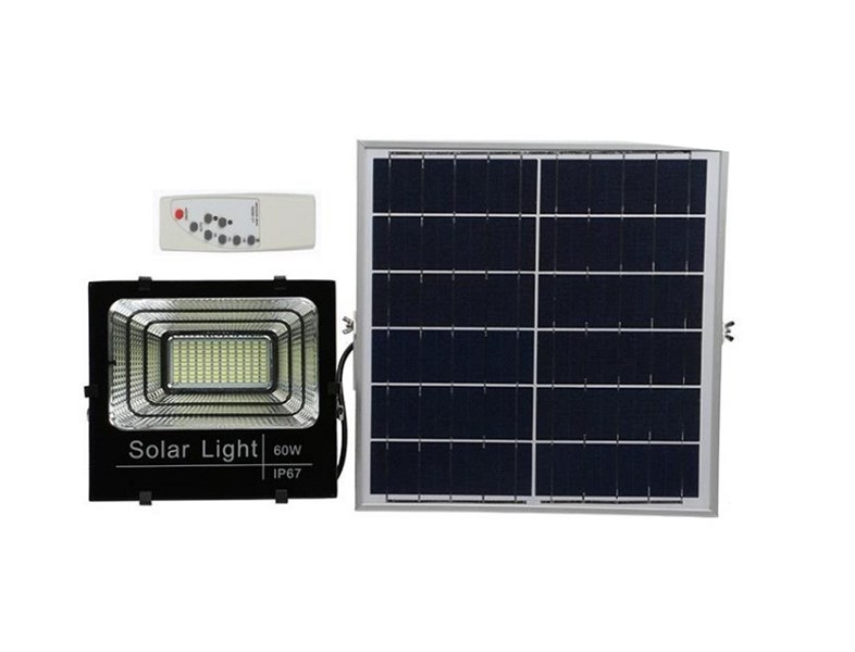 Pha Led năng lượng mặt trời 60w (vỏ nhựa)