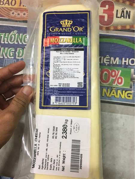 Phô mai mozzarella hiệu Grand'Or