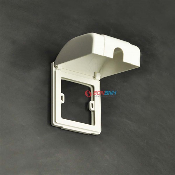 Hộp nhựa che mưa vuông trắng - Sino/Vanlock