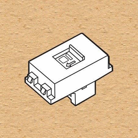 Module Ổ mạng Data viền trắng S18C - Sino/Vanlock