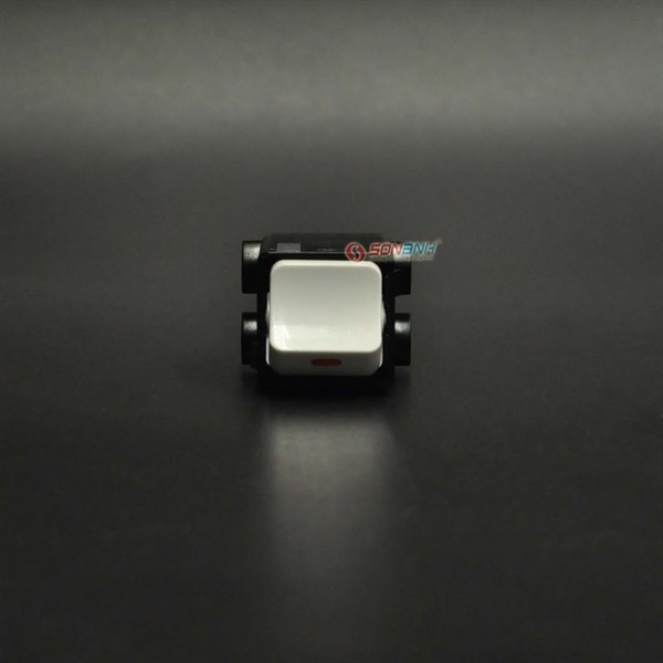 Module công tắc 2 cực viền trắng S18A & S19 - Sino/Vanlock