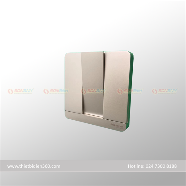 Bộ công tắc 16A vuông vàng có Led AvatarOn - Schneider