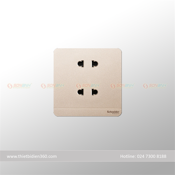 Ổ cắm vuông màu vàng AvatarOn - Schneider