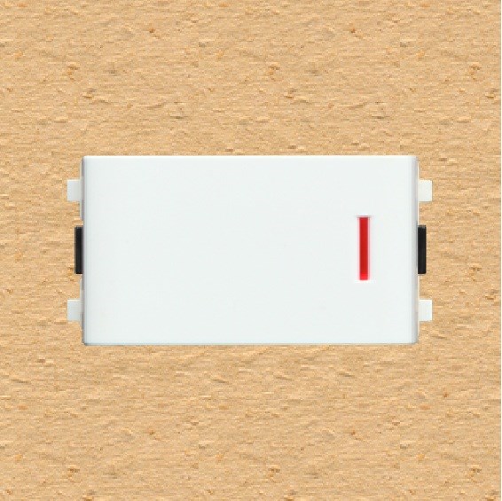 Module công tắc 16A viền trắng dạ quang S18C - Sino/Vanlock