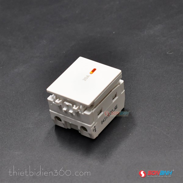 Module công tắc 2 cực viền trắng Zencelo A - Schneider
