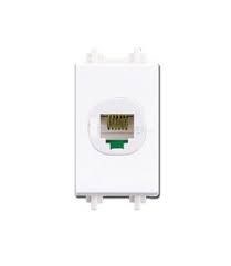 Module Ổ điện thoại viền trắng Flexi - Schneider
