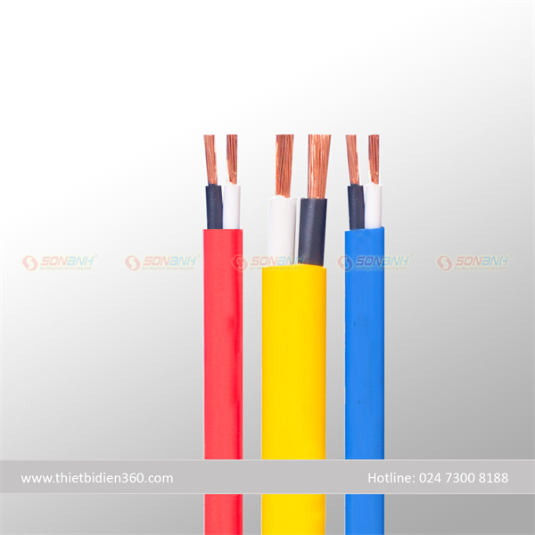 Dây dẹt PVC 2 lõi đồng 300/500V - Goldcup