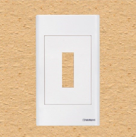 Mặt nhựa CN âm trắng S18 - Sino/Vanlock