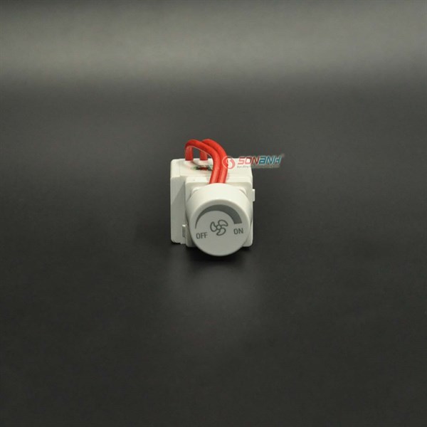 Module chiết áp quạt viền trắng S18A & S19 - Sino/Vanlock